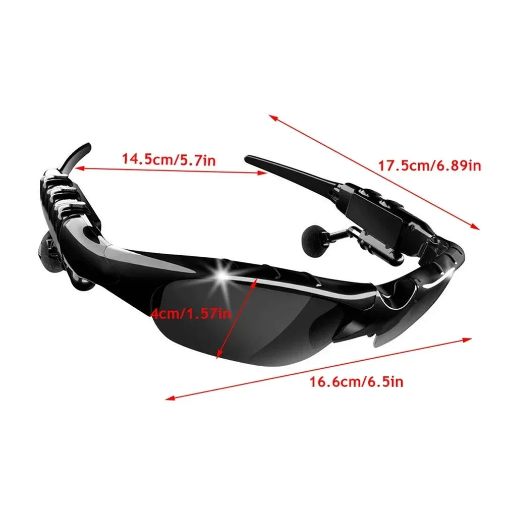 LENTES DE SOL CON BLUETOOTH 5.0 CON AUDIFONOS INALAMBRICO + ESTUCHE