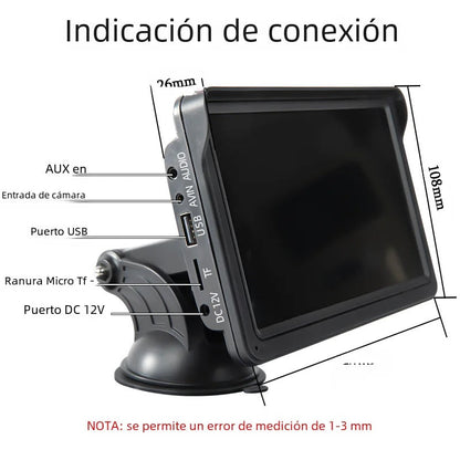 Pantalla Multimédia Universal con CarPlay y Android Auto | + Regalo Exclusivo
