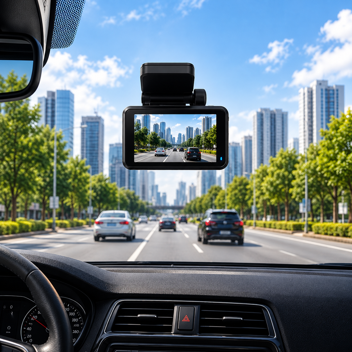 A3-4K PRO Dual Dash Cam – 4K Front + 4K Rear, GPS & Wi-Fi