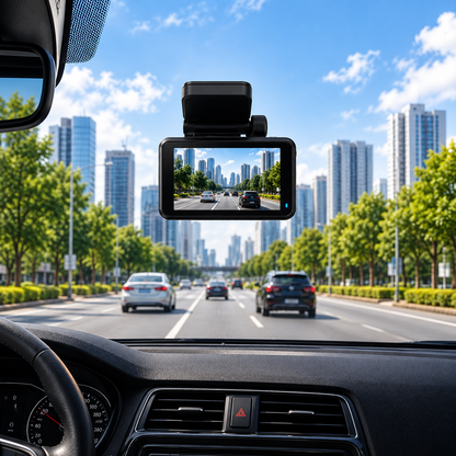 A3-4K PRO Dual Dash Cam – 4K Front + 4K Rear, GPS & Wi-Fi